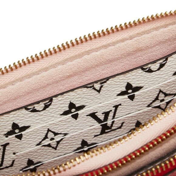 Louis Vuitton Giant Double Zip Chain Shoulder Bag Rouge Red Pink - Picture 7 of 8